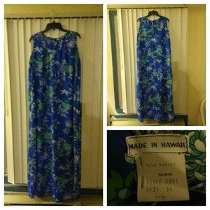 Vintage 60's Made in Hawaii Dress/Muumuu Size 14